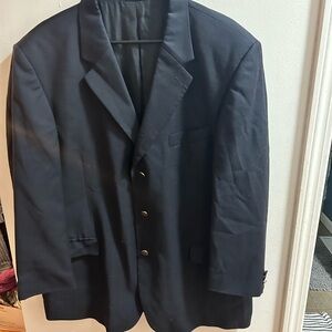 Emanuel‎ Ungaro Black Wool 46R Sport Coat Blazer